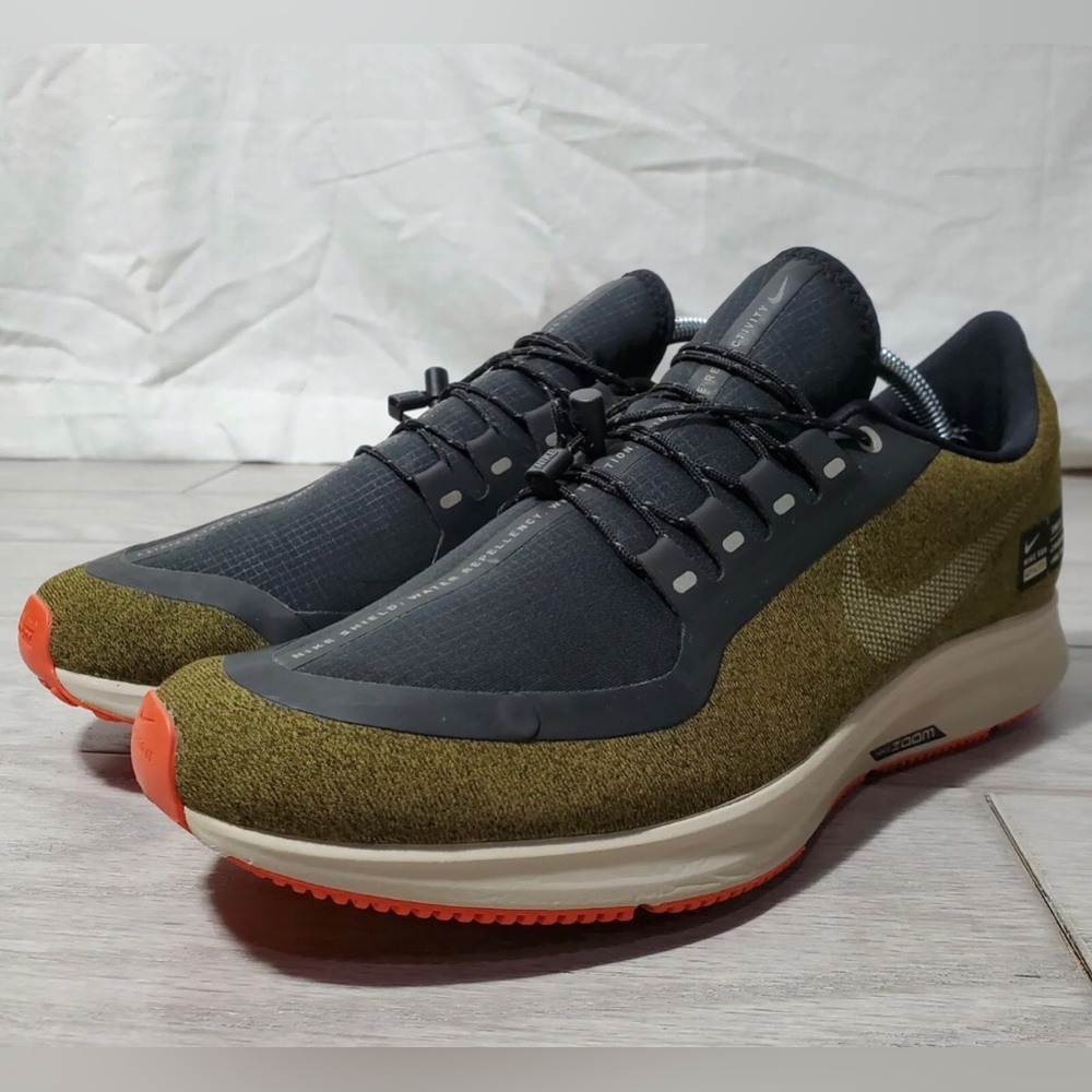 Nike Run Utility Pegasus 35 Shield AA1643-300 Mens Shoe Size 10.5 Olive Green